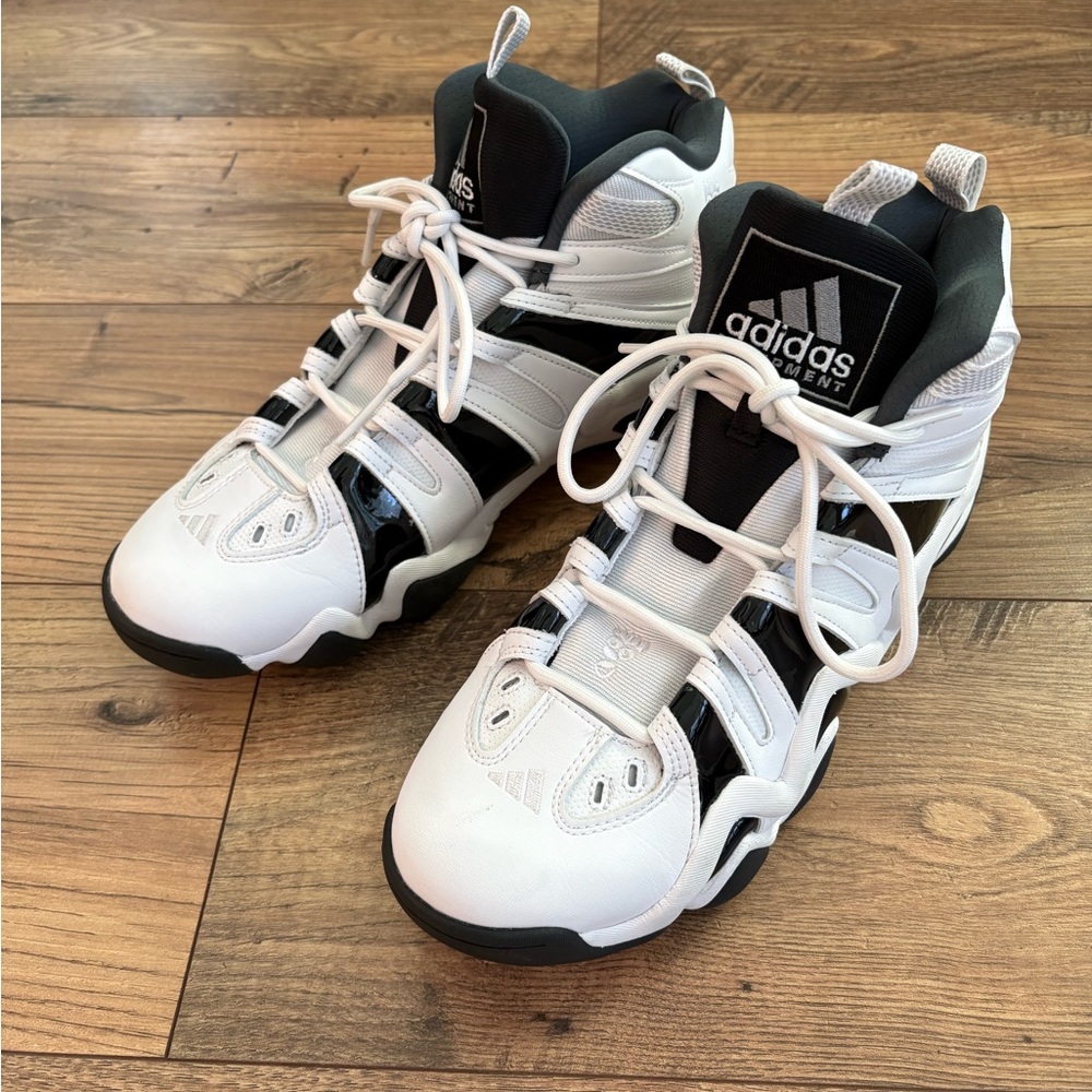 Adidas Crazy 8 Kobe Brand Men's Size 12 White/Black Great Condition